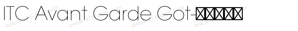 ITC Avant Garde Got字体转换